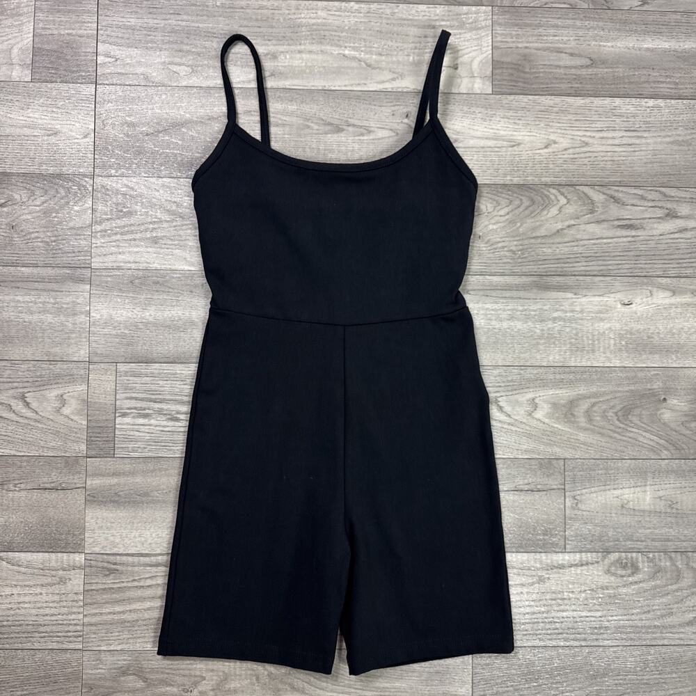Madewell MWL Knit Biker Unitard One Piece Sleeveless Black sz XXS